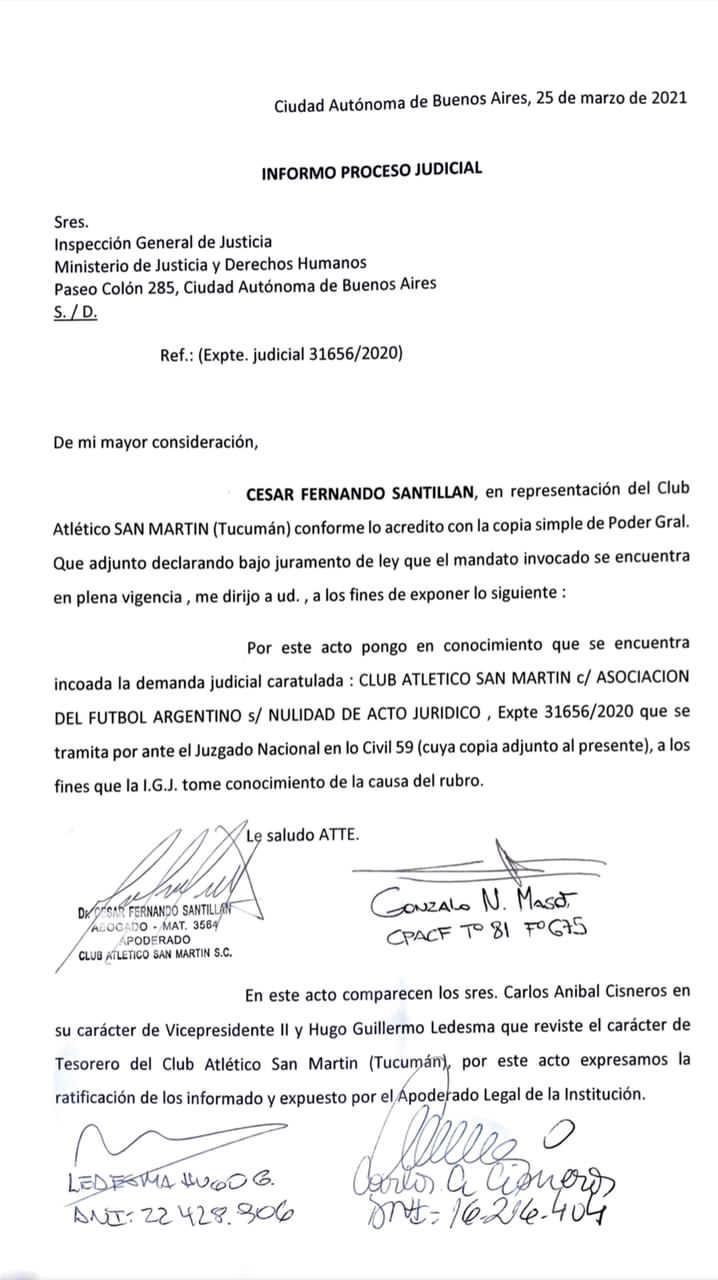 Presentaciòn con firmas